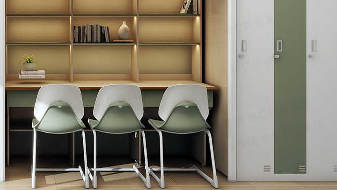 长沙宿舍上下双层铁架床配套衣柜