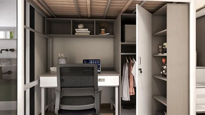 湖南高校组合宿舍公寓床桌椅