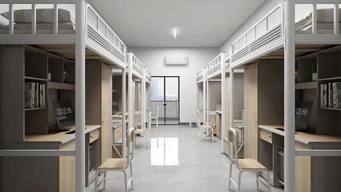 长沙学生宿舍公寓钢架床布局图