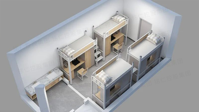 长沙宿舍公寓钢架床平面图