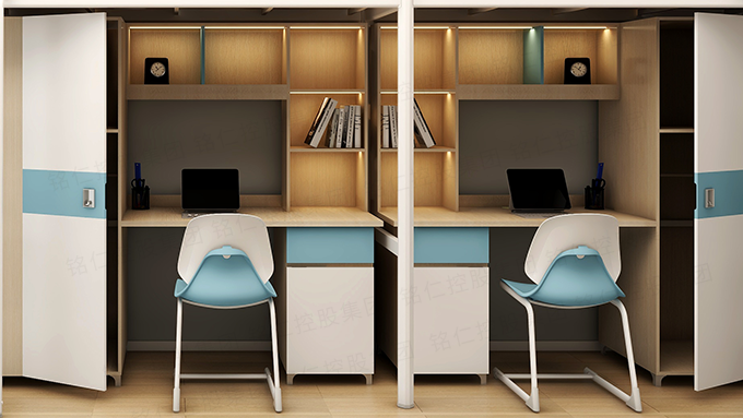 长沙宿舍公寓钢架床柜子