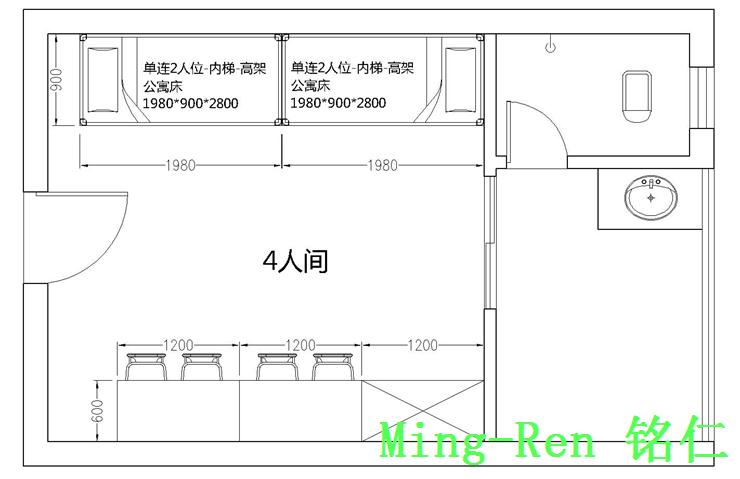 双层铁床