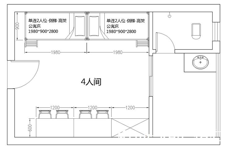 双层铁床